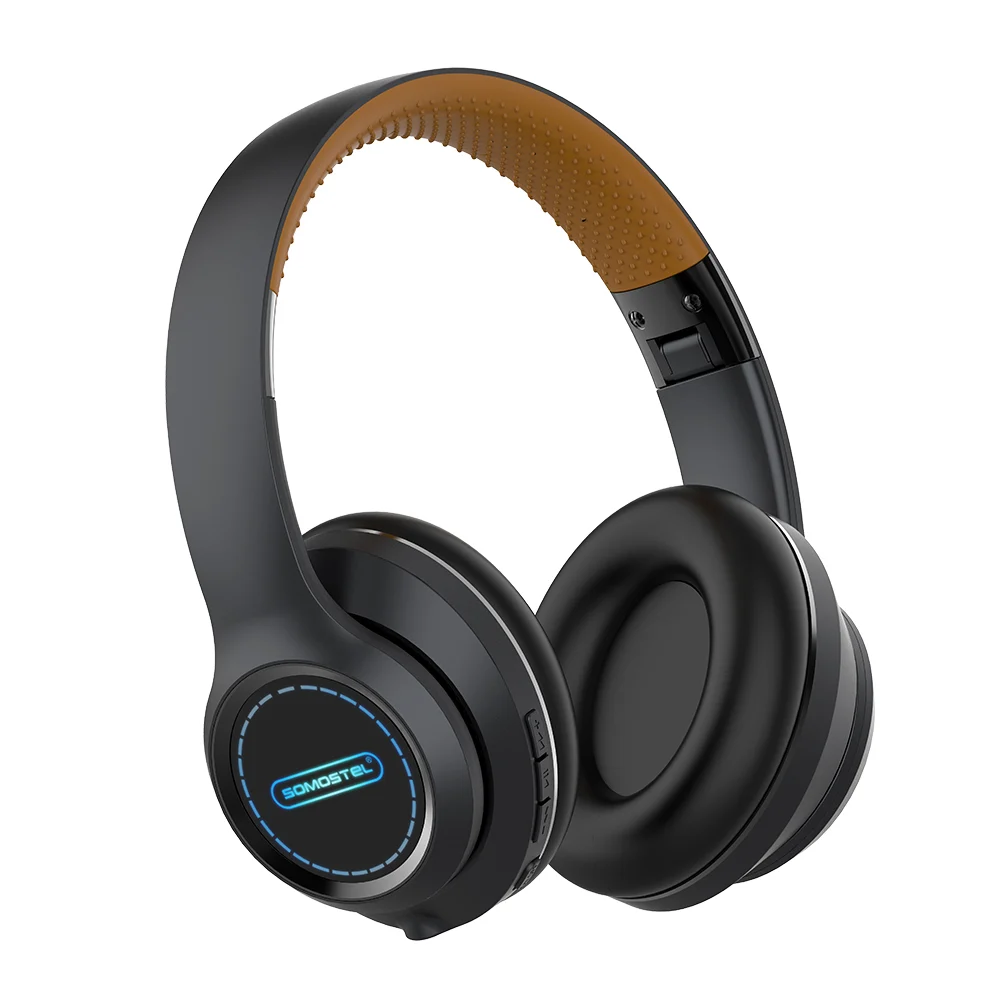 SOMOSTEL SMS-CJ32 Wireless Headset with Dazzling Lighting Effect Breathable Earmuffs
