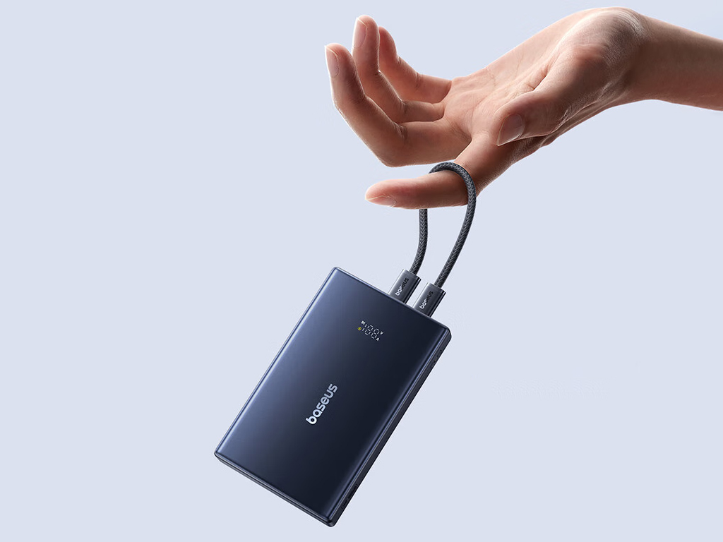 Baseus EnerZest P1 Ultra Thin 10000mAh Power Bank with Display 2X Type-c 1x USB A